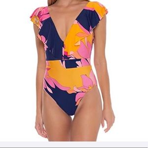Trina Turk Ruffle Swimsuit, Never Worn